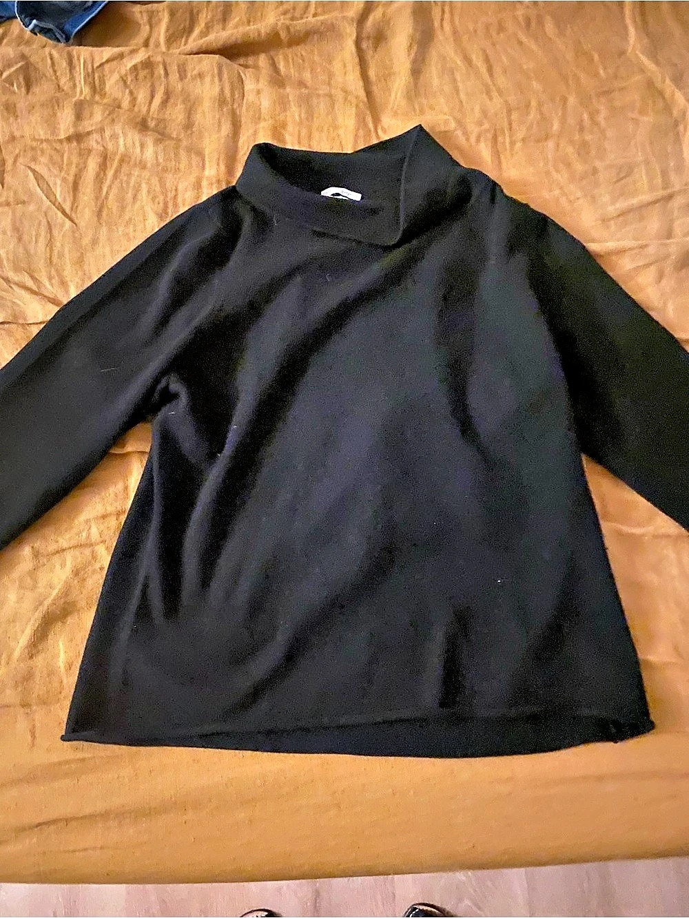 100% Cashmere Charter Club Black Sleeve XL